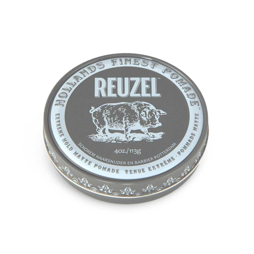 reuzel extreme hold matte pomade -NO SHINE pomade – WATER SOLUBLE pomade - level 1 shine - no shine pomade - 10 out of 10 extreme hold pomade - matte pomade for men - pomade hair product gifts for men